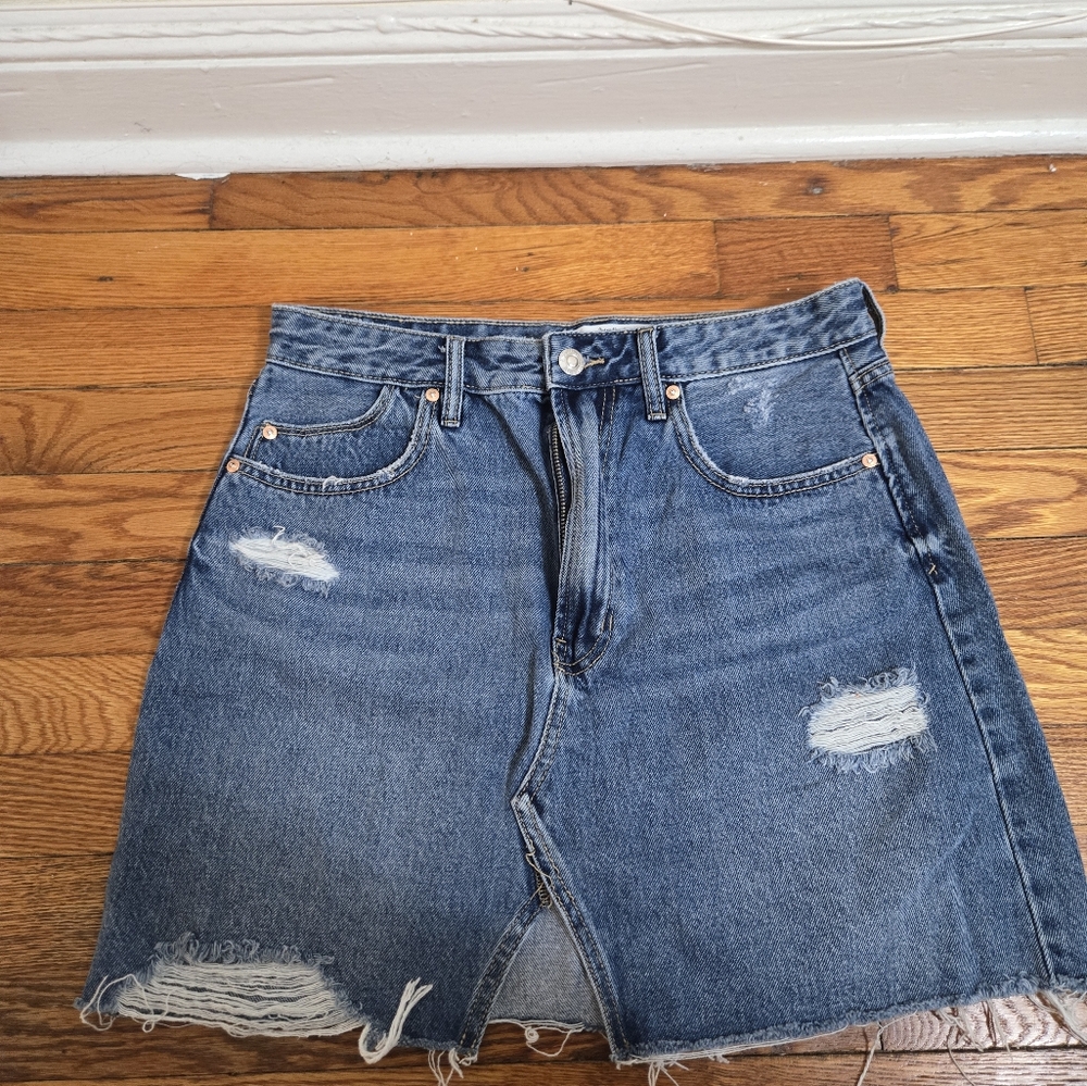 DENIM MINI SKIRT